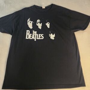 The Beatles Black Tshirt With Graphics Size XL